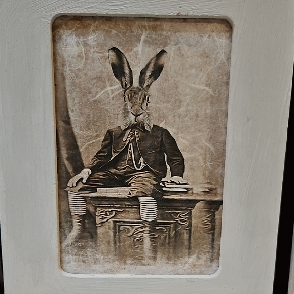Rustic Gray Rabbit Portrait Frames - Picture 2 of 7